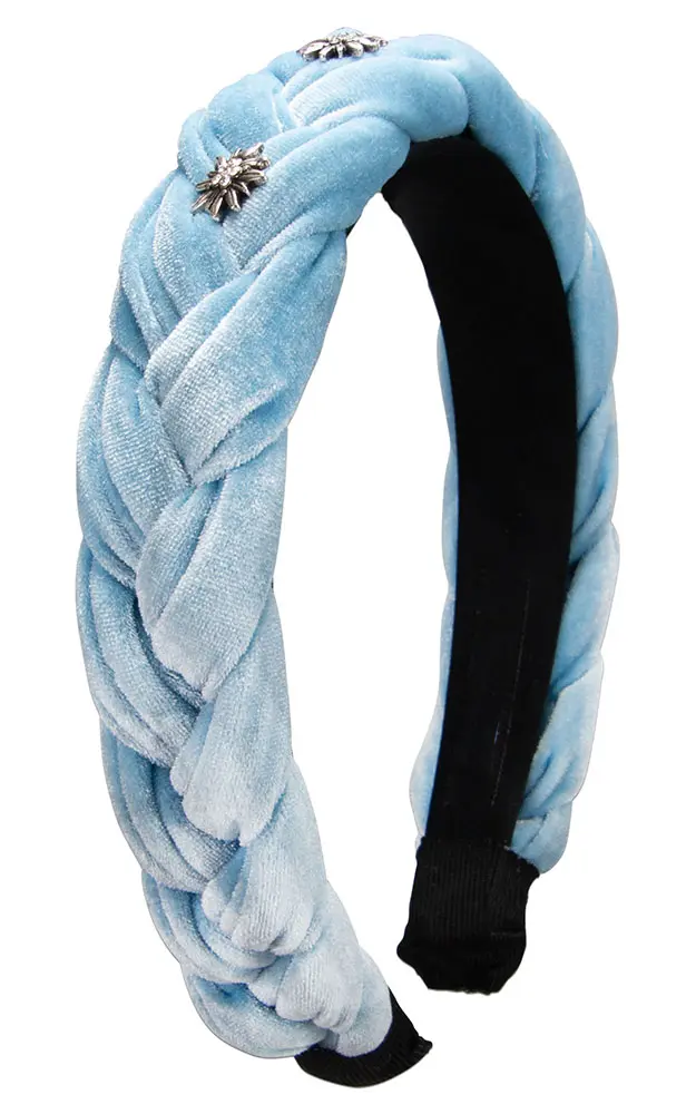 Samt-Haarreif, hellblau
