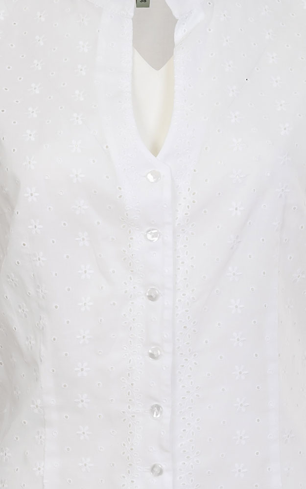 Trachtenbluse 36181, weiß