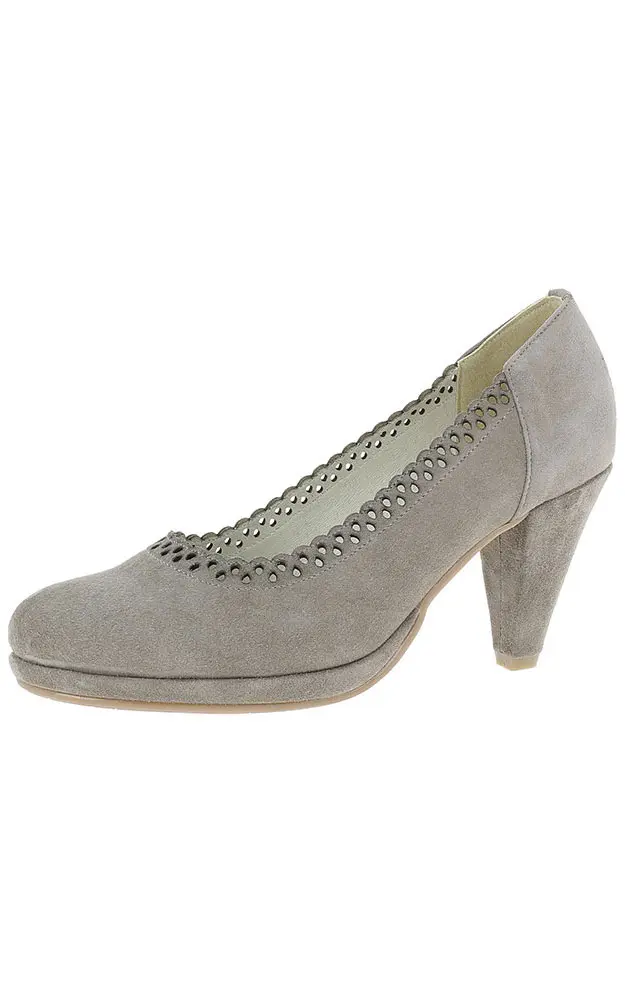 Velours-Schuhe 3004529, taupe