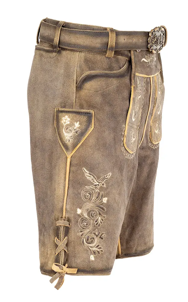 Lederhose 7619, mittelbraun