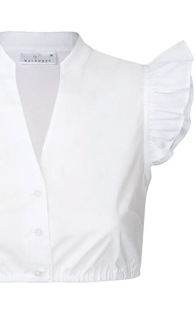 Dirndlbluse 01 10261, weiß