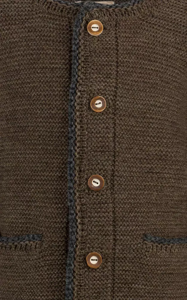 Kinder-Strickjacke, dunkelbraun