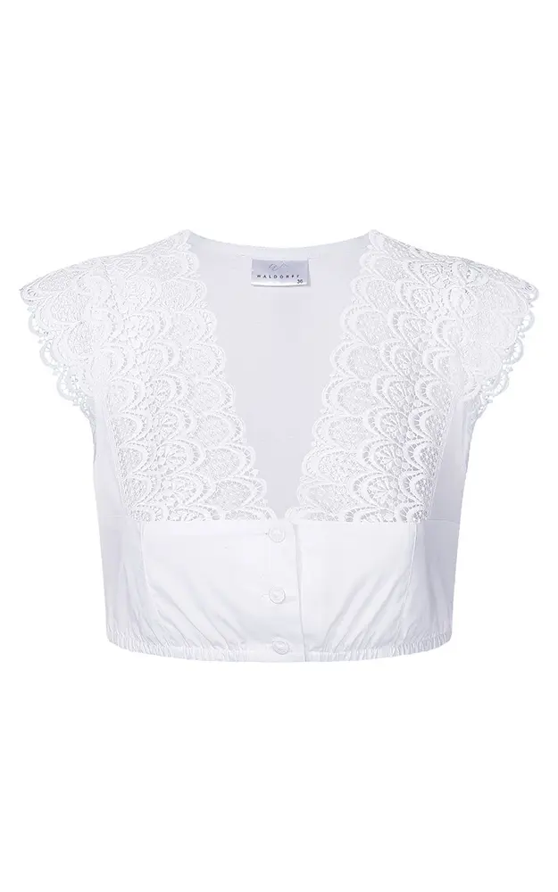 Dirndlbluse 06724, weiß