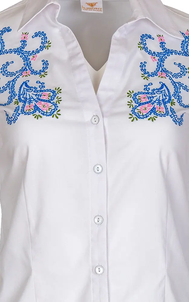 Trachtenbluse 54859 5514 115, weiß