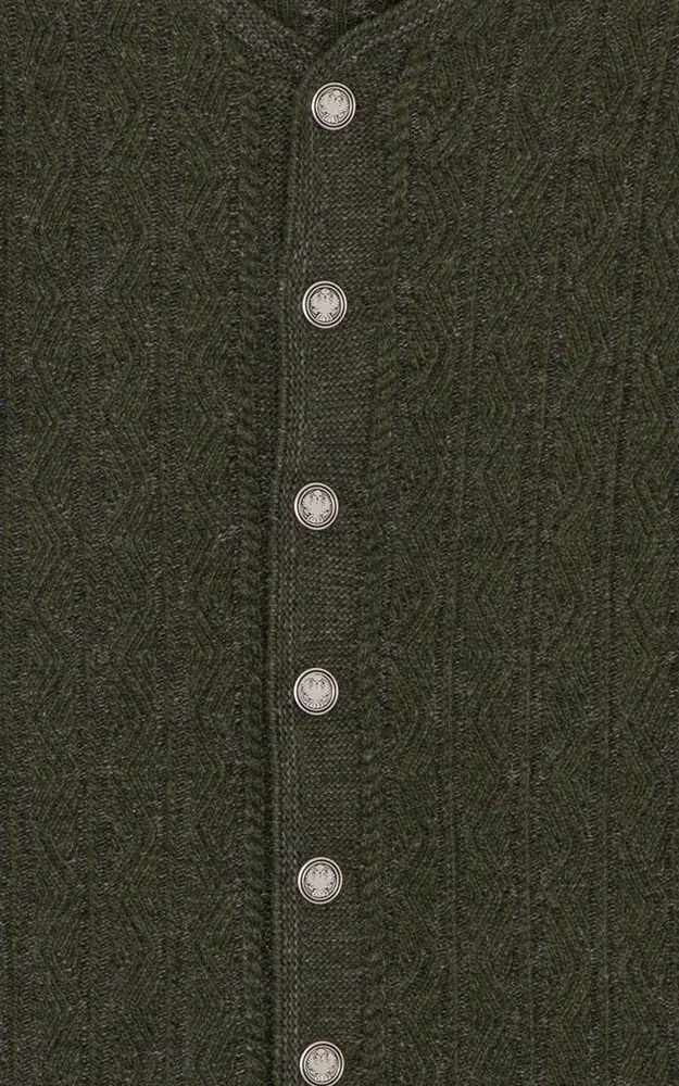 Strickjacke Gent, oliv