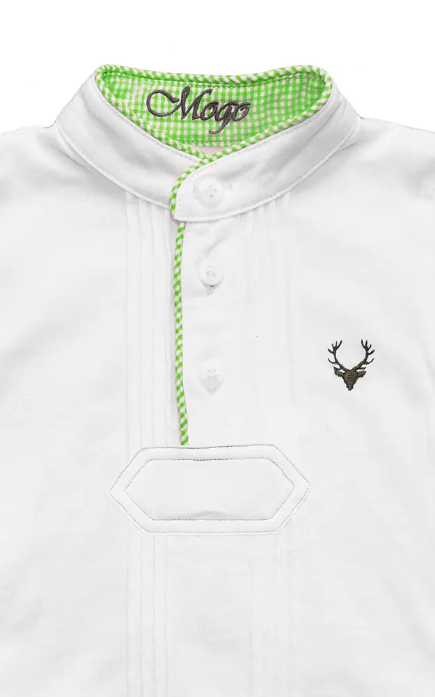 Baby-Body Pfoad langarm, grün