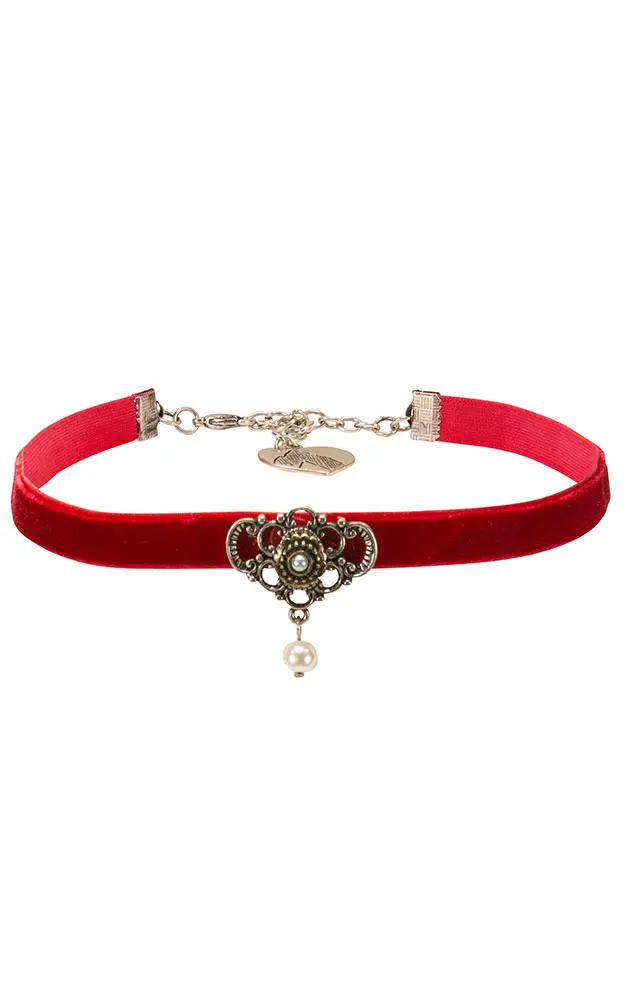 Choker Hedy, dunkelrot