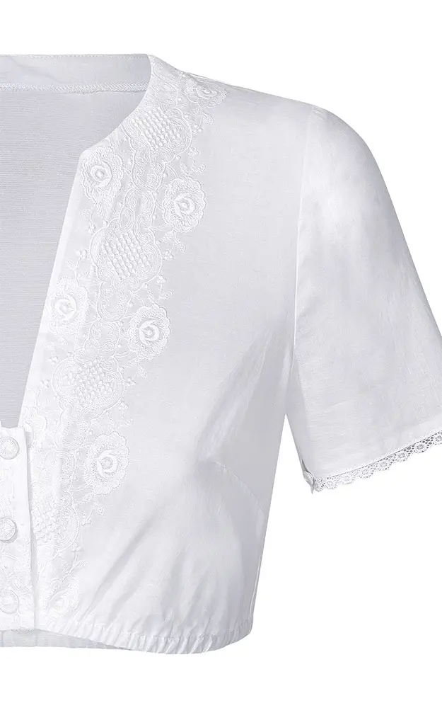 Dirndlbluse Finni, weiß