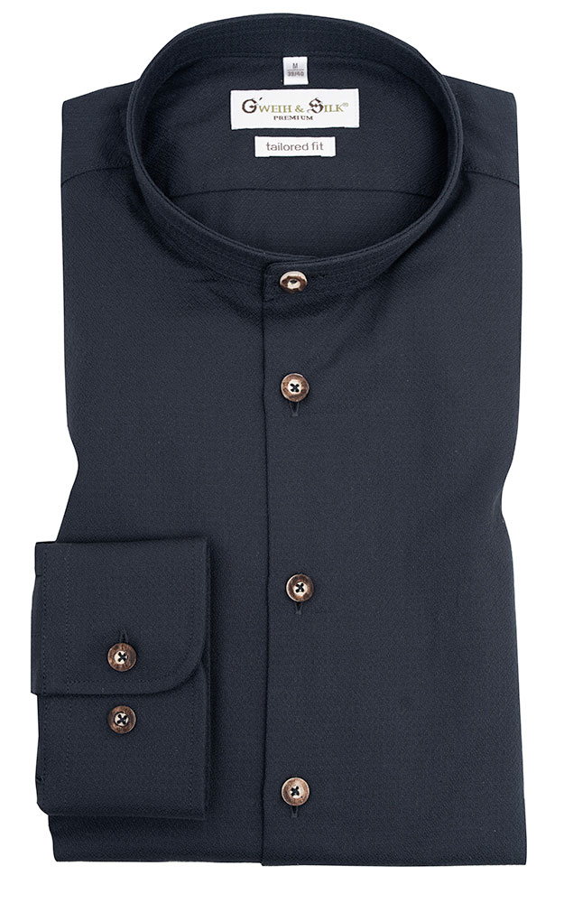 Hemd Alpsee, schwarz- Tailored fit