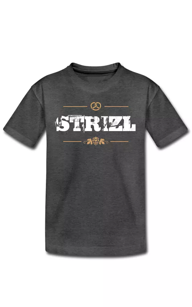 Kinder-Shirt Strizl, anthrazit meliert