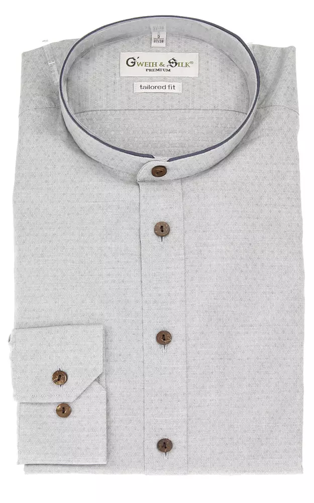 Hemd Grabensee, hellgrau - Tailored fit