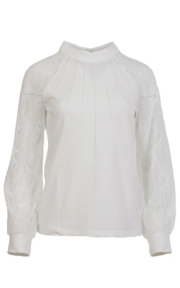 Trachtenbluse 9574 81100, weiß