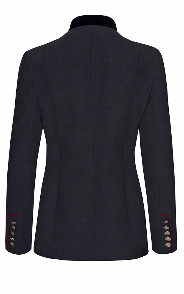 Jacke Adnet, anthrazit/rot