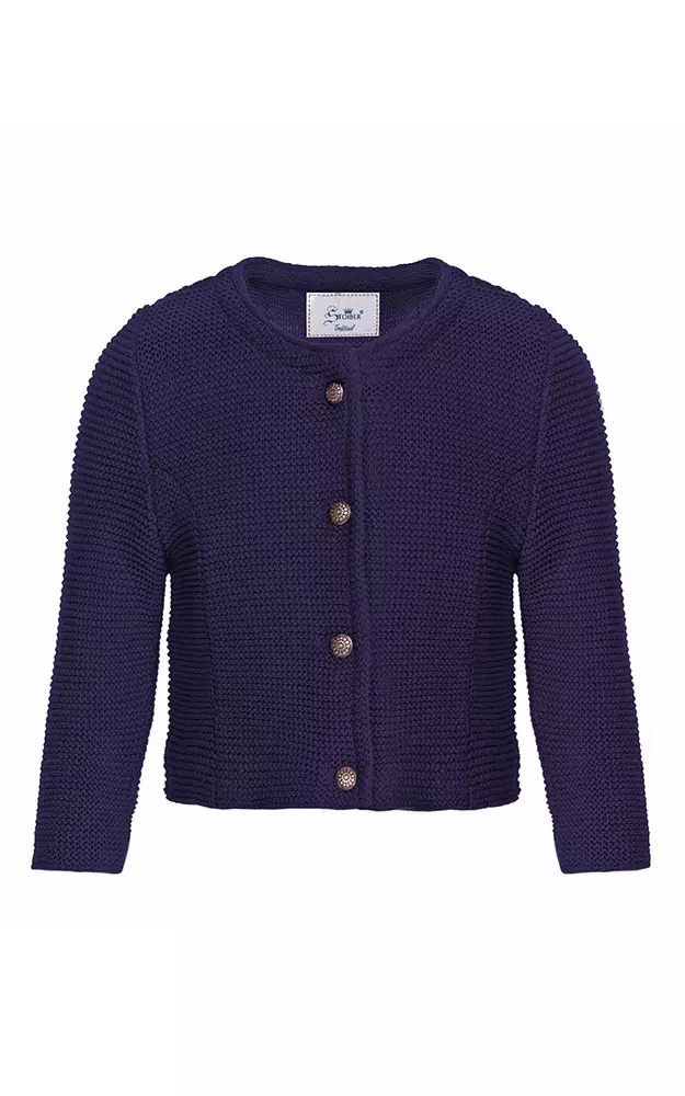 Kinder-Strickjacke, dunkelblau