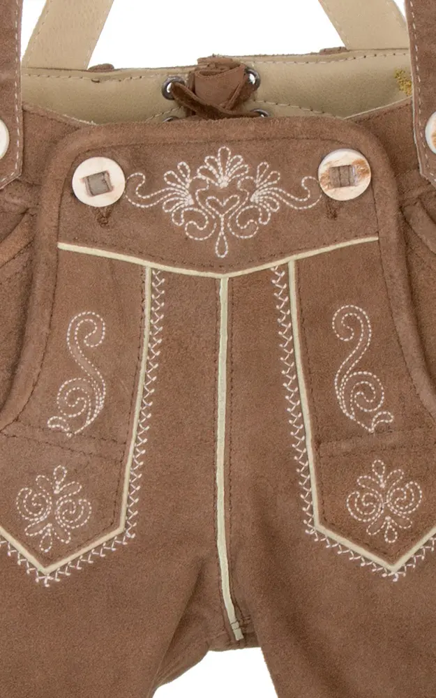 Kinder-Bundlederhose mit Träger, reh