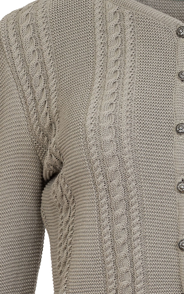 Strickjacke Olea, schilfbeige