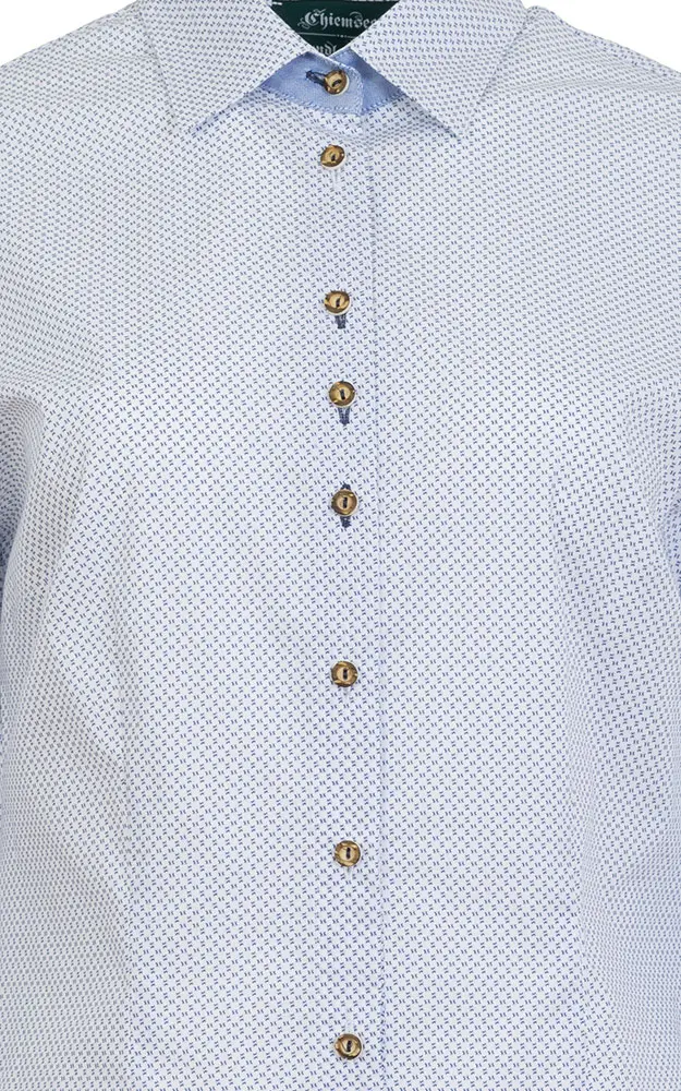 Trachtenbluse 6022 43102, weiß/blau