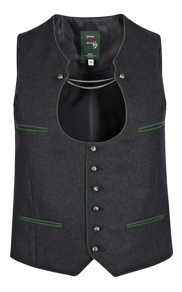 Weste Ketterl, anthtrazit/tanne