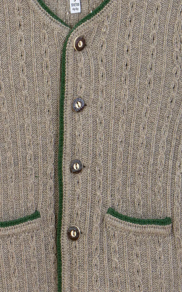 Kinder-Strickjacke SCM44, braun