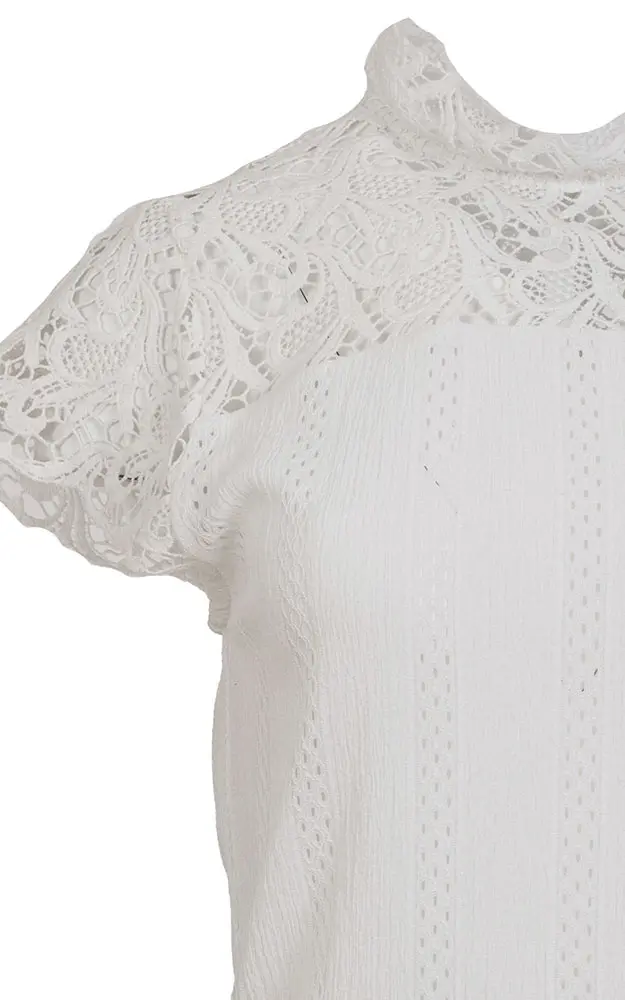 Trachtenbluse 30, weiß