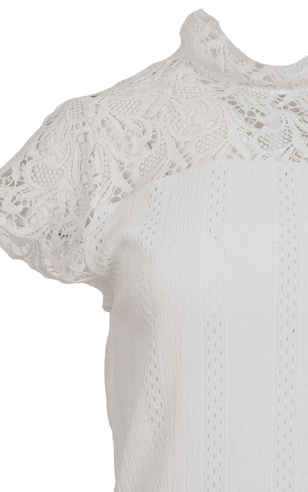 Trachtenbluse 30, weiß