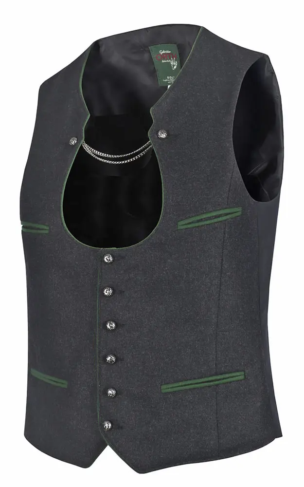 Weste Ketterl, anthtrazit/tanne