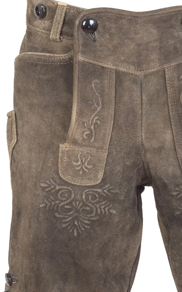 Lederhose Ebensee ohne Träger, ahorn