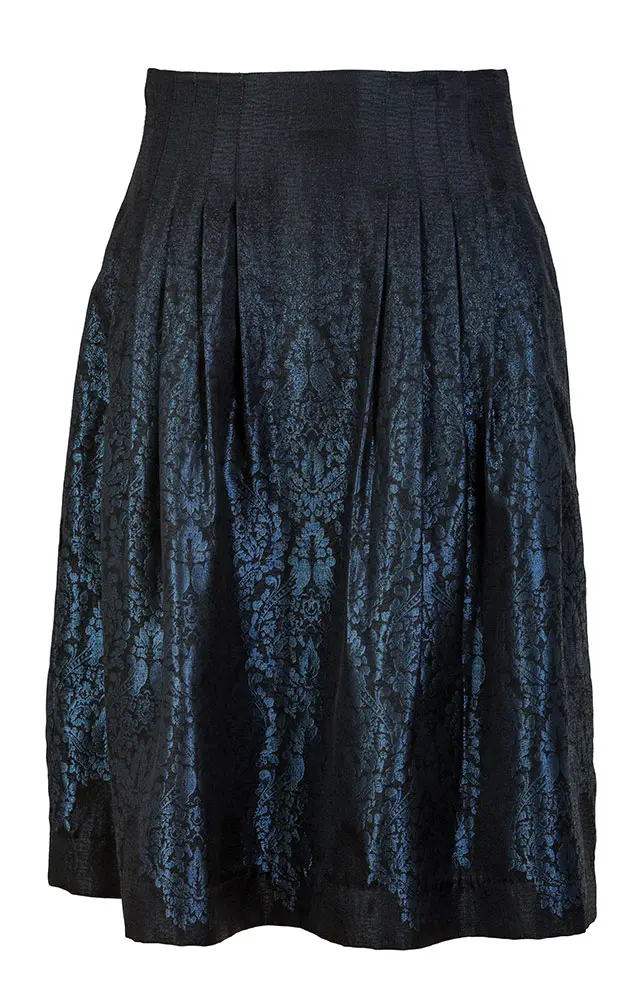 Rock Gudrun, schwarz/blau