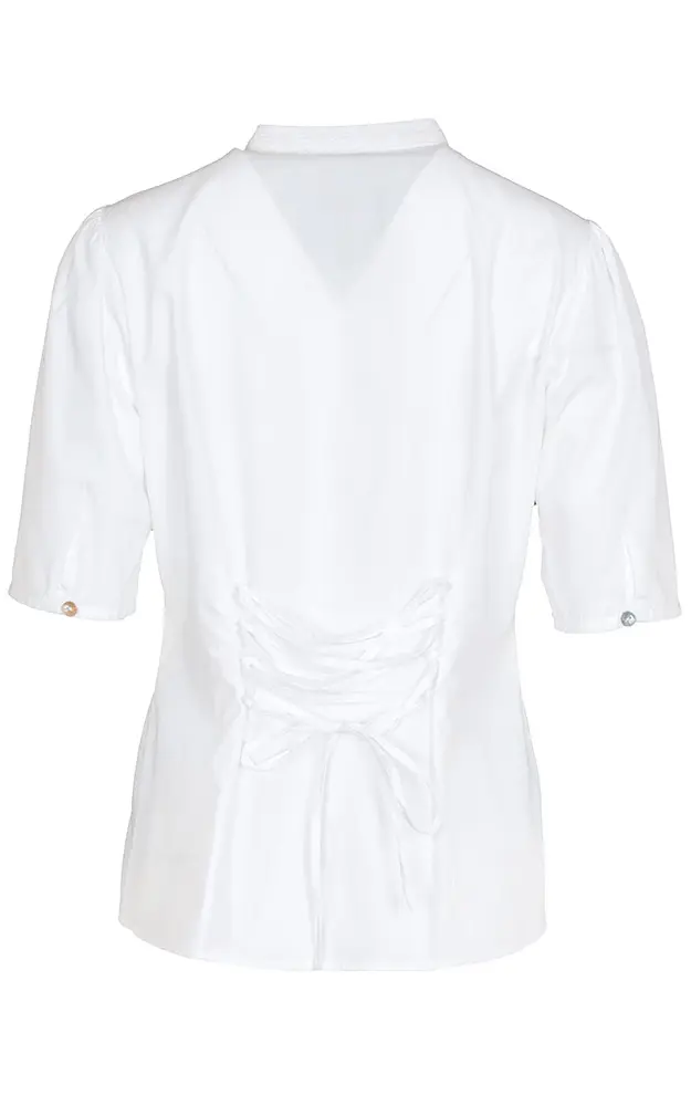 Trachtenbluse 28, weiß