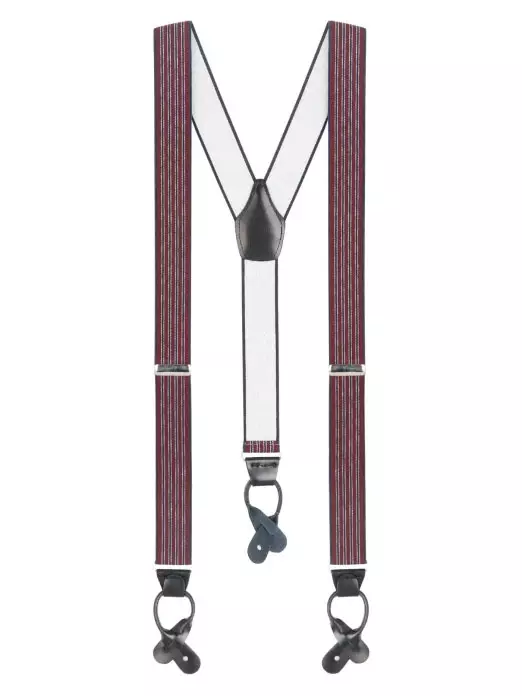 Hosenträger Stresemann, rot/schwarz