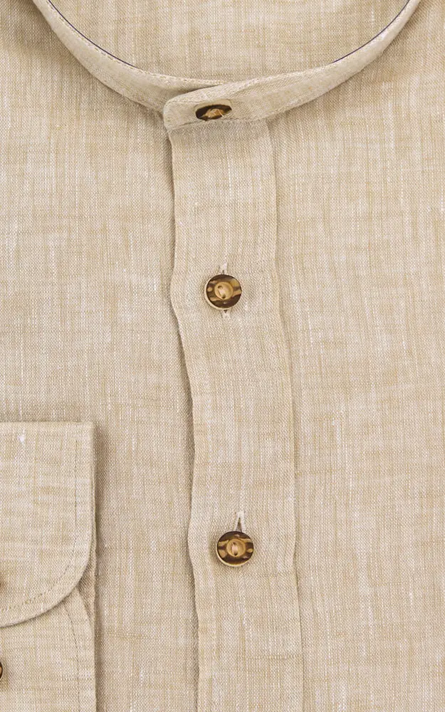 Hemd 4854H, SK beige - Slim fit