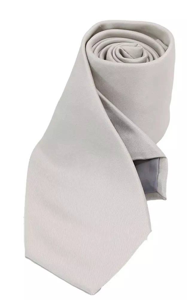 Krawatte, silber uni