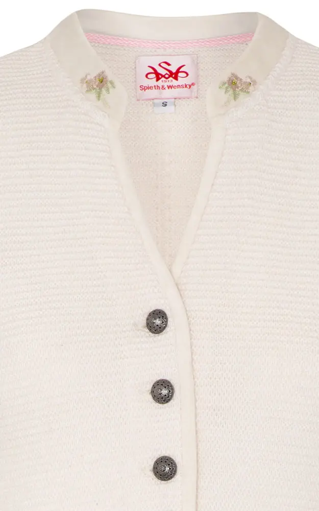 Strickjacke Malta, wollweiß