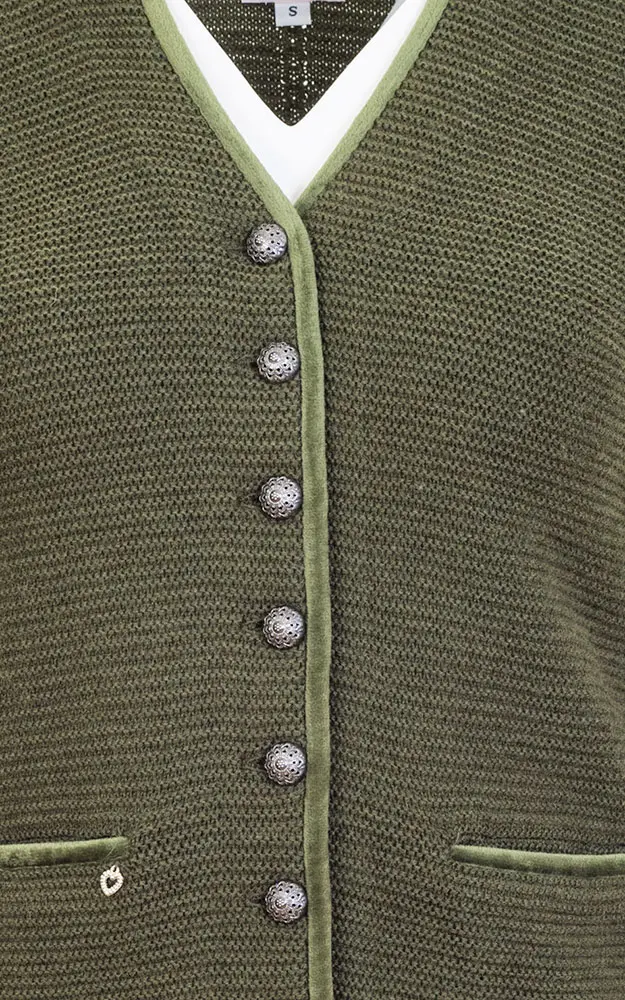 Strickjacke Malta, moos