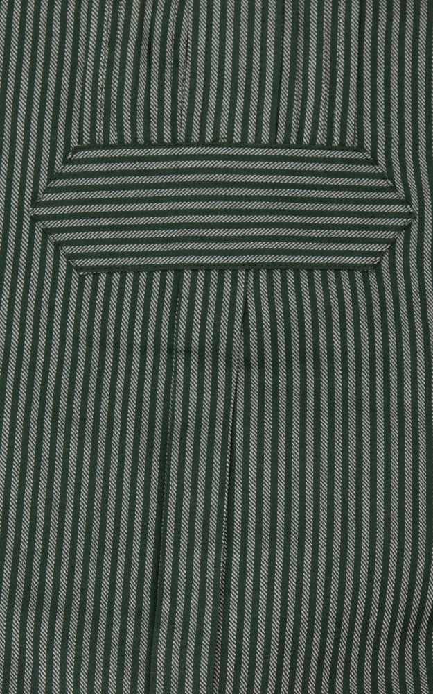 Hemd 16265D, grün/grün gestreift Stehkragen