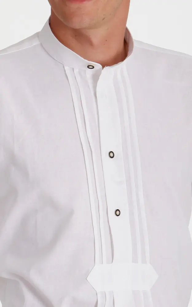 Hemd Anton Stehkragen, weiß