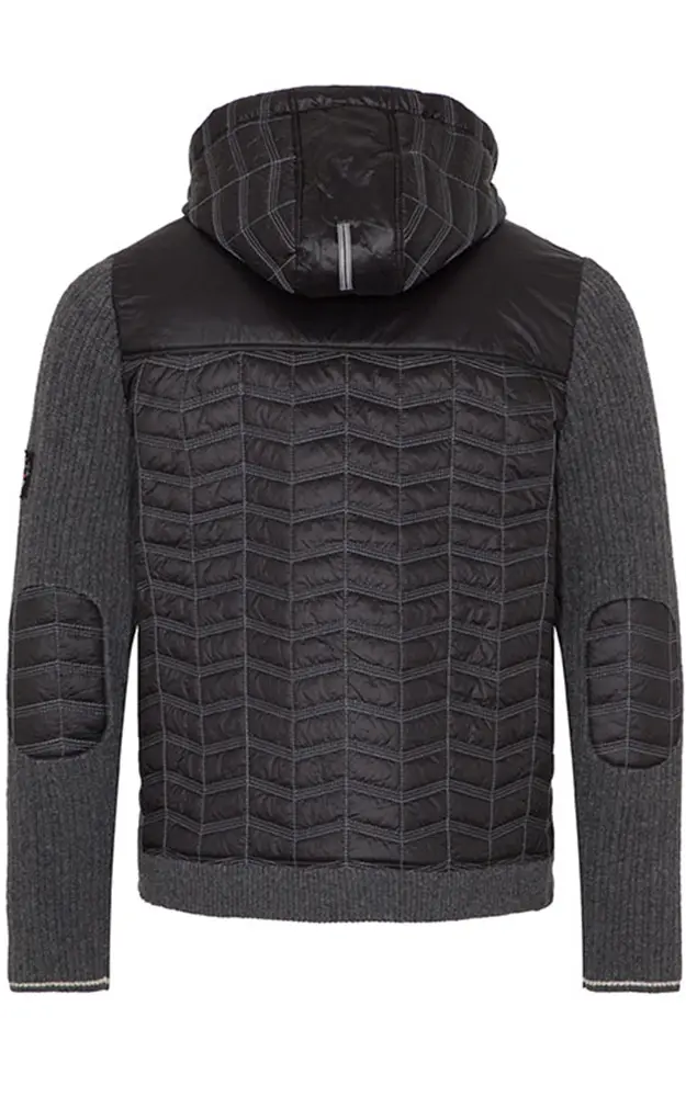 Steppjacke Sargans, schwarz/anthrazit