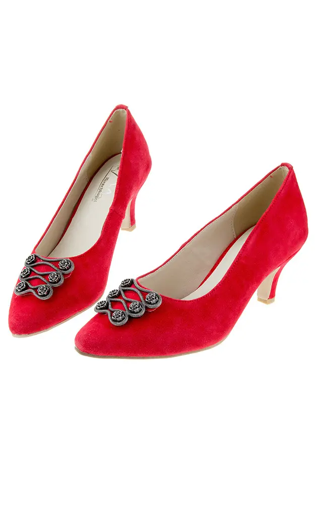 Velours-Schuhe 3007800021, rot