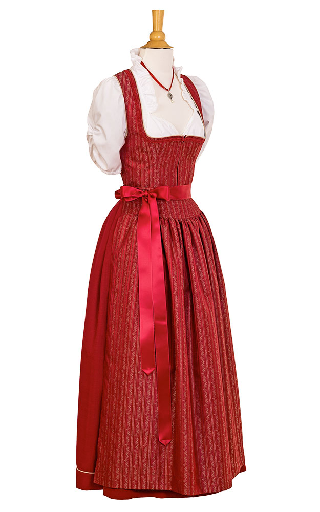 Blusendirndl Hartsee /E rot, ohne Schürze