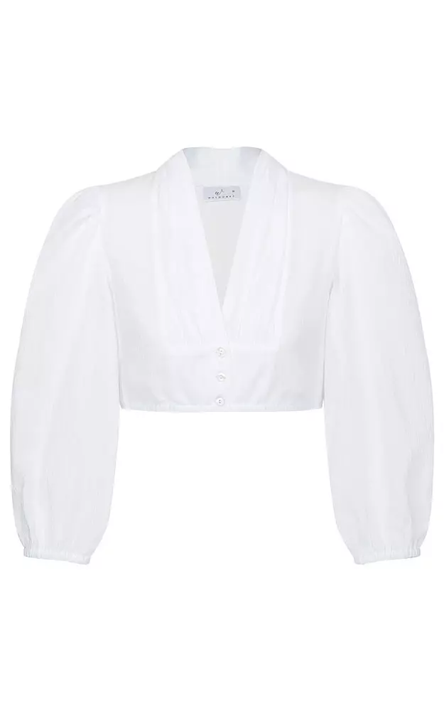 Dirndlbluse 52103, weiß