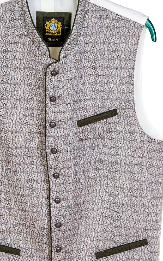 Weste Christian, beige/oliv