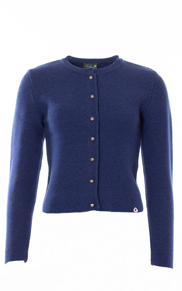 Strickjacke Mendi, salzburgerblau