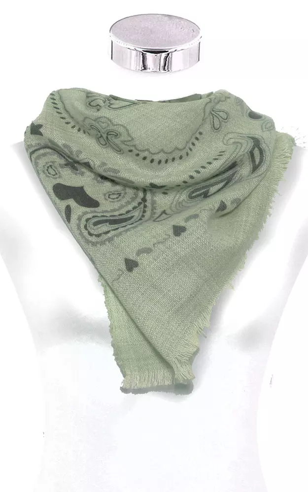 Tuch Herzmotiv, grün