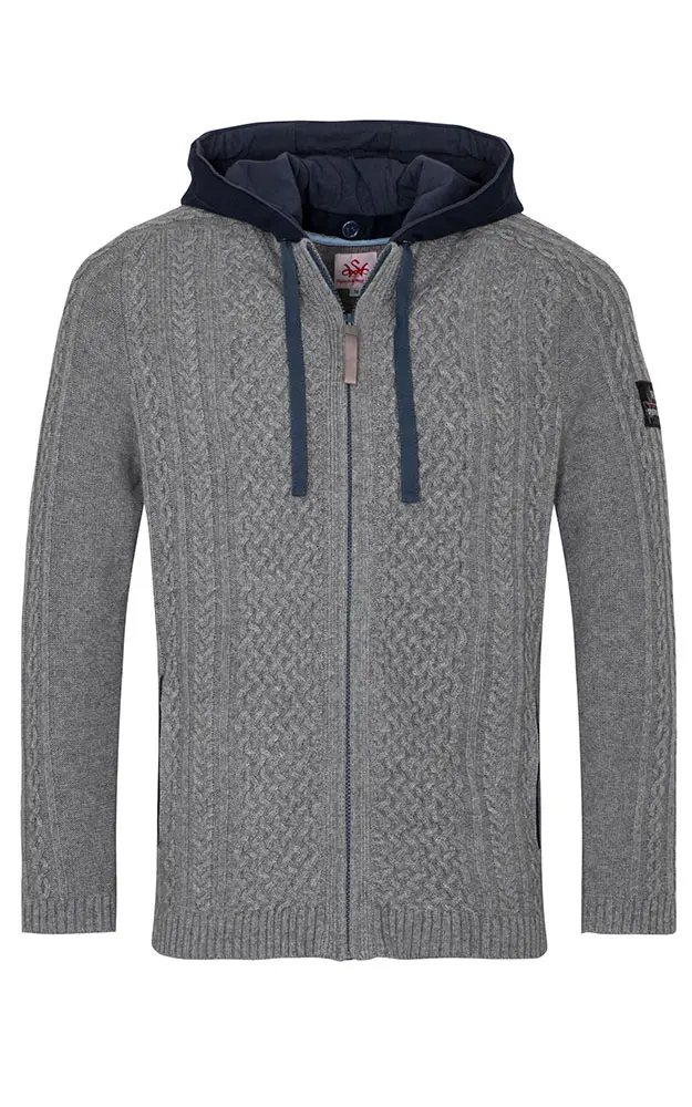 Strickjacke Athan, hellgrau