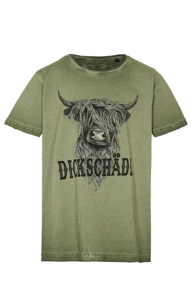 Kinder-Shirt Dickschädl, oliv