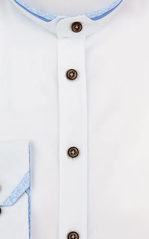Hemd 3012 14106, weiß/blau - Slim fit