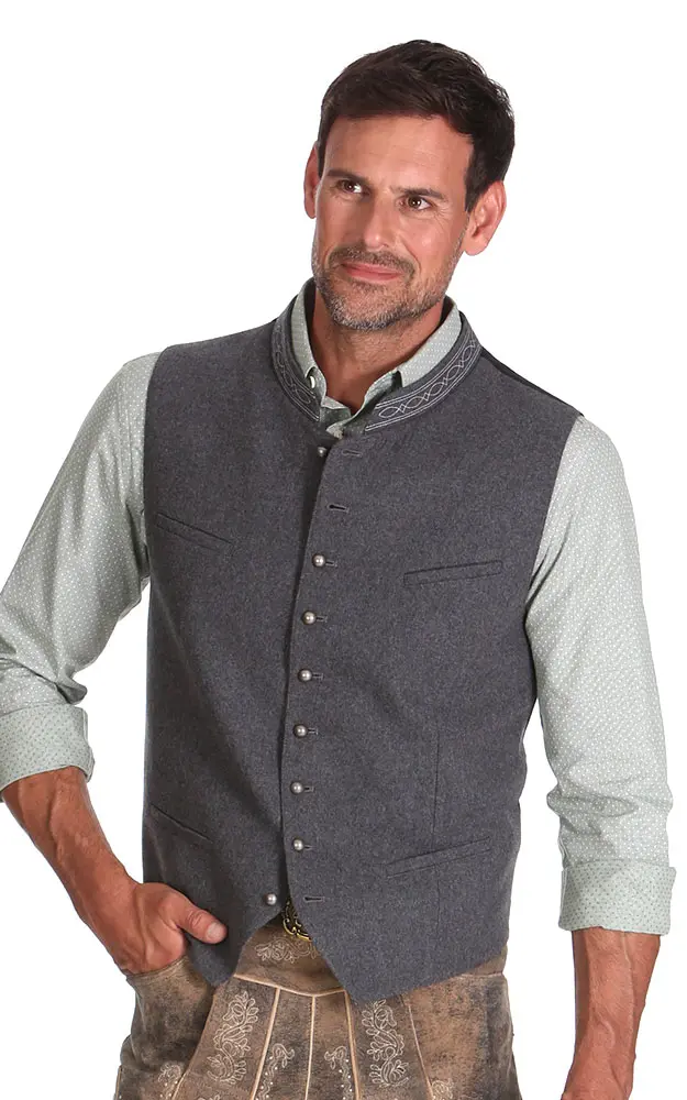 Weste Franz, mittelgrau