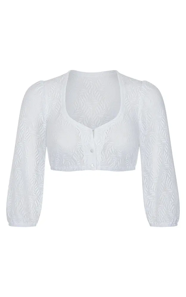 Dirndlbluse 52112, weiß