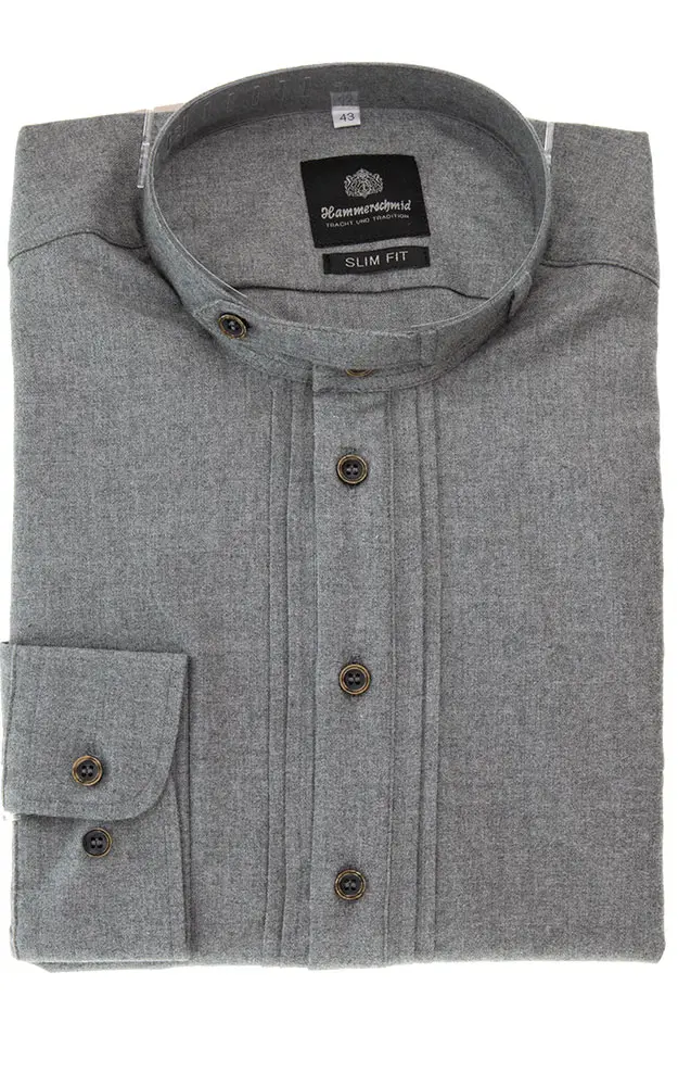 Hemd 251 1233, grau SK - Slim fit