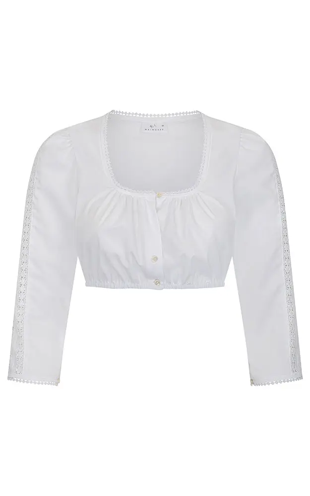 Dirndlbluse 52111, weiß